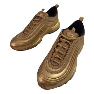 Nike Air Max 98 Shoes Mens SIZE MISMATCHED Left 9.5 Right 10.5 Gold CT4556-700